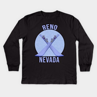 Reno, Nevada Kids Long Sleeve T-Shirt